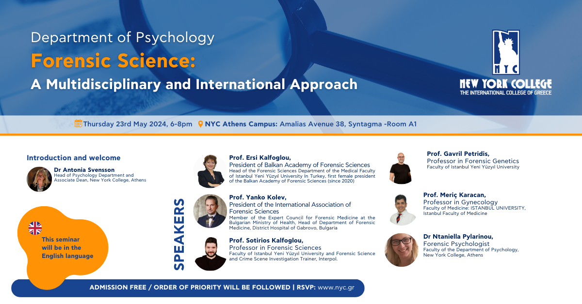Seminar on Forensic Science: A Multidisciplinary and International Approach
